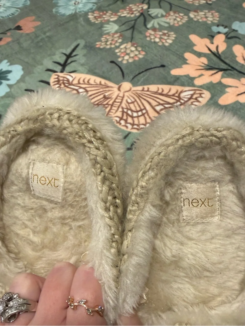 FREE WITH PURCHASE Next Teddy Bear Knit Slippers